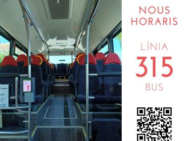 Nous horaris línia 315 bus