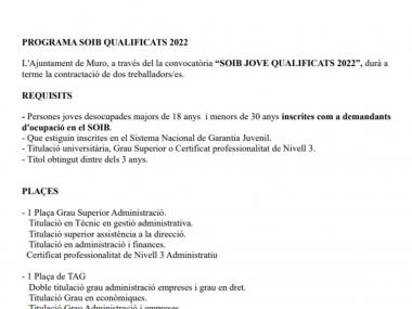 PROGRAMA SOIB QUALIFICATS 2022 