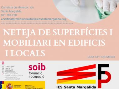 Certificat de professionalitat: Neteja de superfícies i mobiliari en edificis i locals