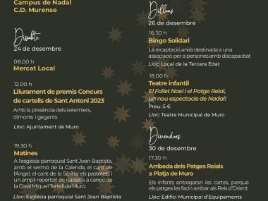 Programa festes de Nadal 