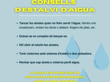 CONSELLS D'ESTALVI D'AIGUA