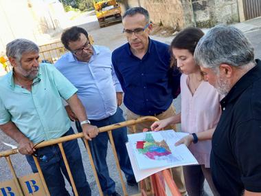 Visita del conseller insular de Cooperació Local a les obres que es fan a Muro	