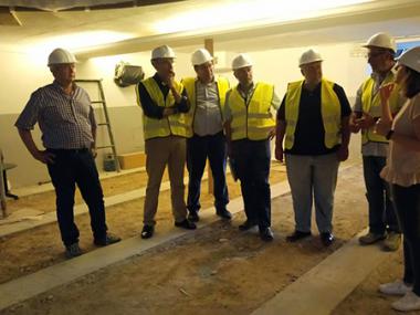 Visita del conseller insular de Cooperació Local a les obres que es fan a Muro	