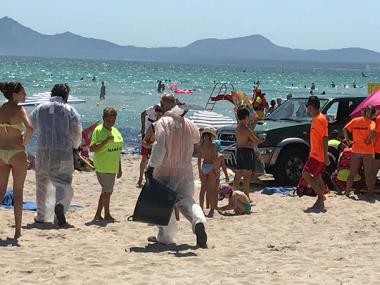 Simulacre de salvament a Platja de Muro	