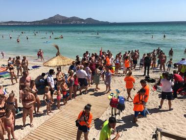 Simulacre de salvament a Platja de Muro	