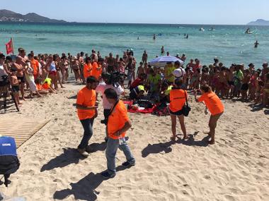 Simulacre de salvament a Platja de Muro	