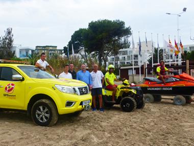 EL SERVICIO PUBLICO DE SALVAMENTO DE PLATGES DE MURO PRESENTA SUS NUEVOS VEHICULOS Y EMBARCACIÓN.