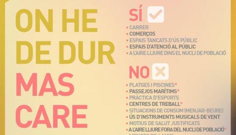 ON S’HA DE DUR LA MASCARETA?