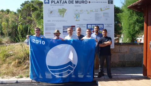 Enlairament de la Bandera Blava a les Platges de Muro