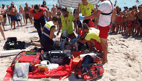 La playa de Muro presenta sus resultados en salvamento